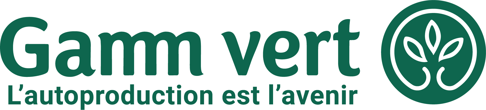 Logo Gamm Vert l'autoproduction a de l'avenir